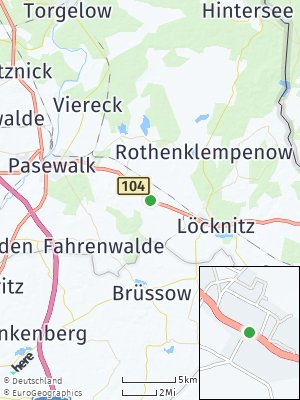 Here Map of Rossow bei Pasewalk