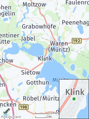 Here Map of Klink bei Waren