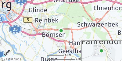 Google Map of Kröppelshagen-Fahrendorf
