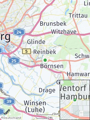 Here Map of Wentorf bei Hamburg