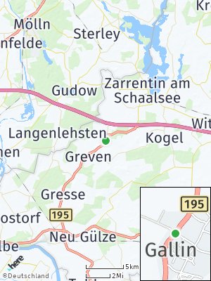 Here Map of Gallin bei Boizenburg