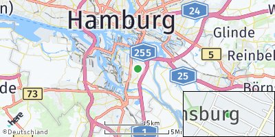 Google Map of Wilhelmsburg