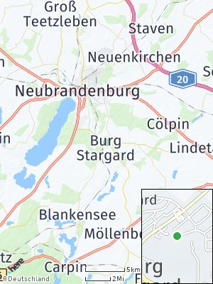 Here Map of Burg Stargard