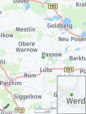 Here Map of Werder bei Lübz