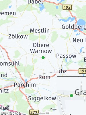Here Map of Granzin bei Lübz