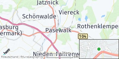 Google Map of Pasewalk