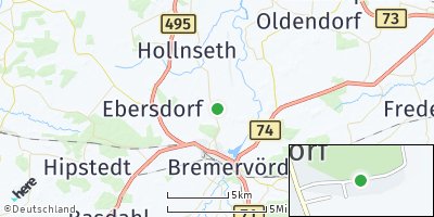Google Map of Hönau-Lindorf