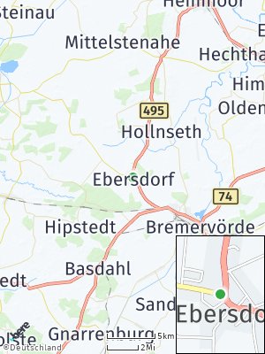 Here Map of Ebersdorf bei Bremervörde