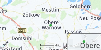 Google Map of Herzberg bei Parchim