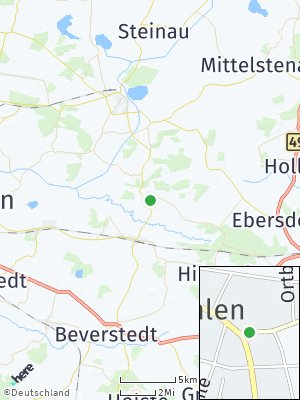 Here Map of Köhlen bei Bremerhaven