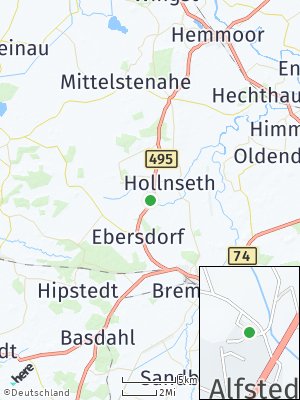 Here Map of Alfstedt bei Bremervörde