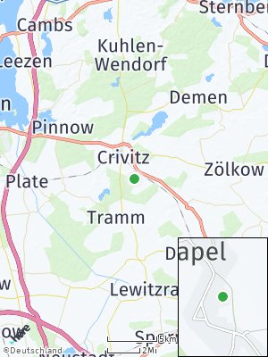 Here Map of Zapel bei Crivitz