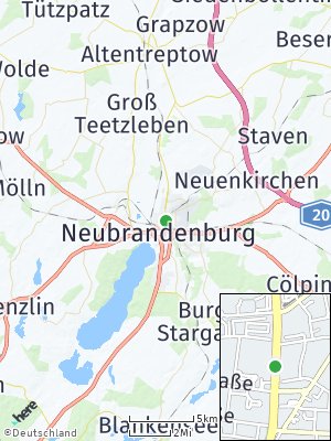 Here Map of Neubrandenburg