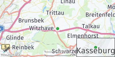 Google Map of Kasseburg bei Trittau