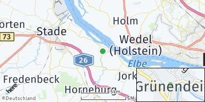 Google Map of Grünendeich