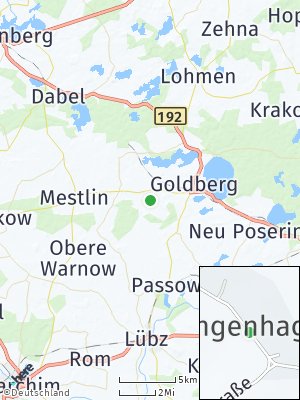 Here Map of Langenhagen bei Lübz