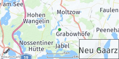 Google Map of Neu Gaarz bei Waren
