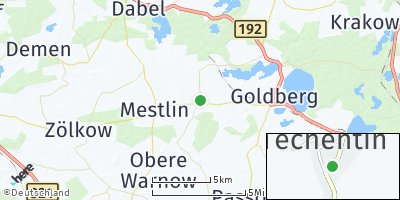 Google Map of Techentin bei Lübz