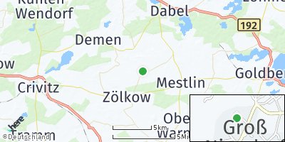 Google Map of Groß Niendorf bei Parchim