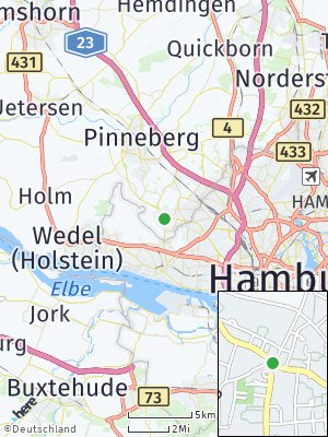 Here Map of Schenefeld bei Hamburg