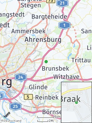Here Map of Braak bei Hamburg