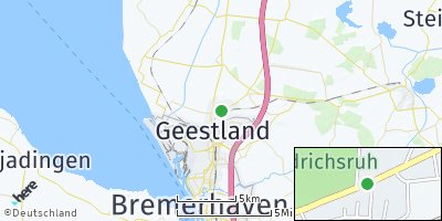 Google Map of Langen bei Bremerhaven