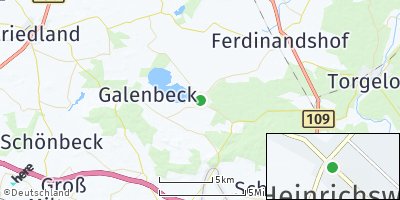 Google Map of Heinrichswalde