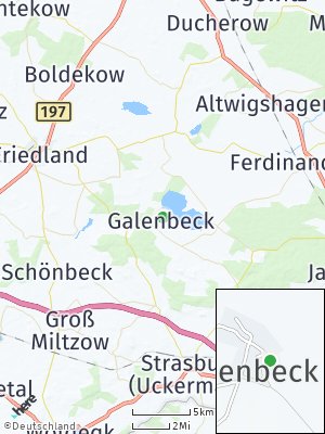 Here Map of Galenbeck bei Schönhausen