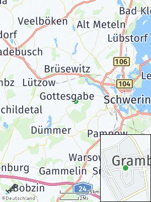 Here Map of Grambow bei Schwerin