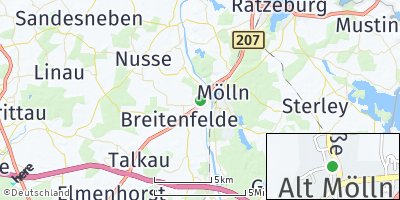 Google Map of Alt Mölln