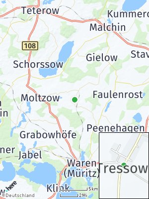 Here Map of Hinrichshagen bei Waren