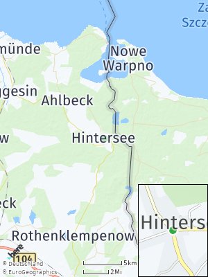 Here Map of Hintersee bei Ueckermünde