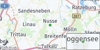 Google Map of Poggensee bei Nusse