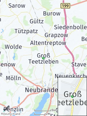 Here Map of Groß Teetzleben