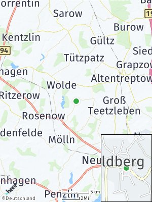 Here Map of Wildberg bei Altentreptow