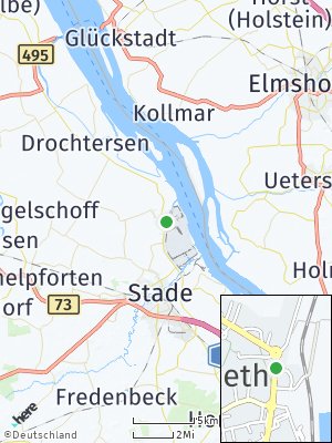 Here Map of Bützfleth