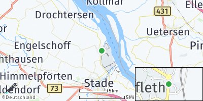 Google Map of Bützfleth