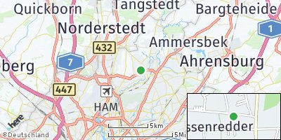Google Map of Poppenbüttel
