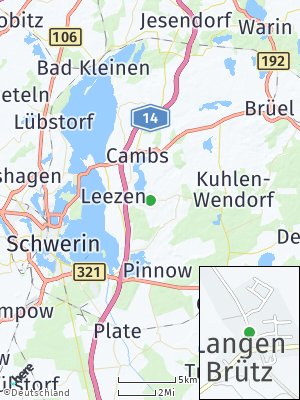 Here Map of Langen Brütz