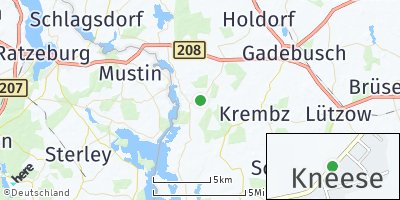Google Map of Kneese bei Gadebusch