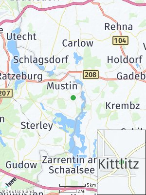 Here Map of Kittlitz bei Ratzeburg
