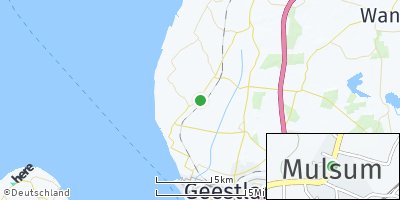 Google Map of Mulsum bei Bremerhaven