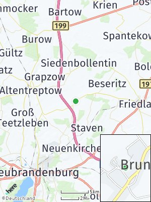 Here Map of Brunn bei Neubrandenburg