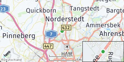 Google Map of Norderstedt