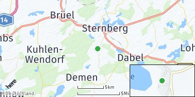 Google Map of Kobrow bei Sternberg