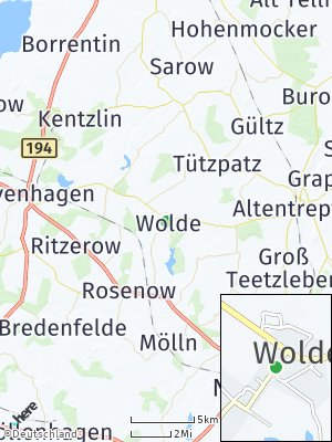 Here Map of Wolde bei Altentreptow