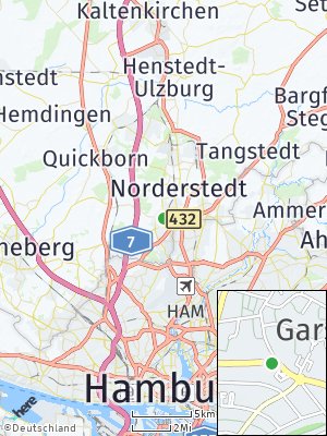 Here Map of Garstedt bei Hamburg