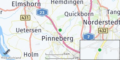 Google Map of Borstel-Hohenraden