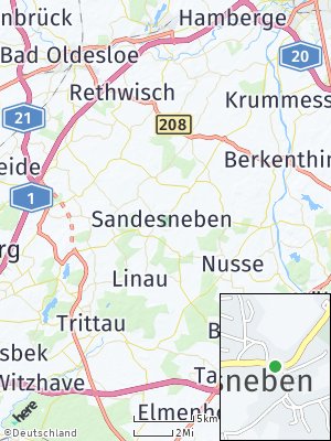 Here Map of Sandesneben