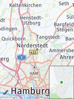 Here Map of Glashütte bei Hamburg